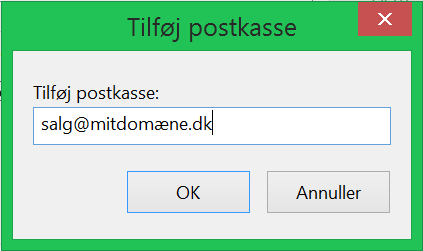 Delt postkasse Outlook 2010 – – DanDomain