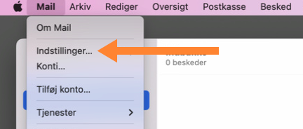 ansøge bølge Spændende Apple MacOS Mail: Opsætning af POP – DanDomain Support